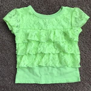 Garanimals | 12M Ruffled Neon Top